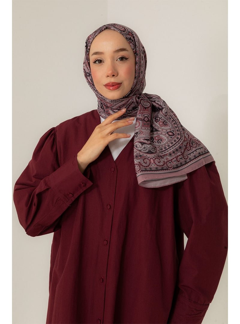 Locco Moda Pudra Retro Desen Soft Şal