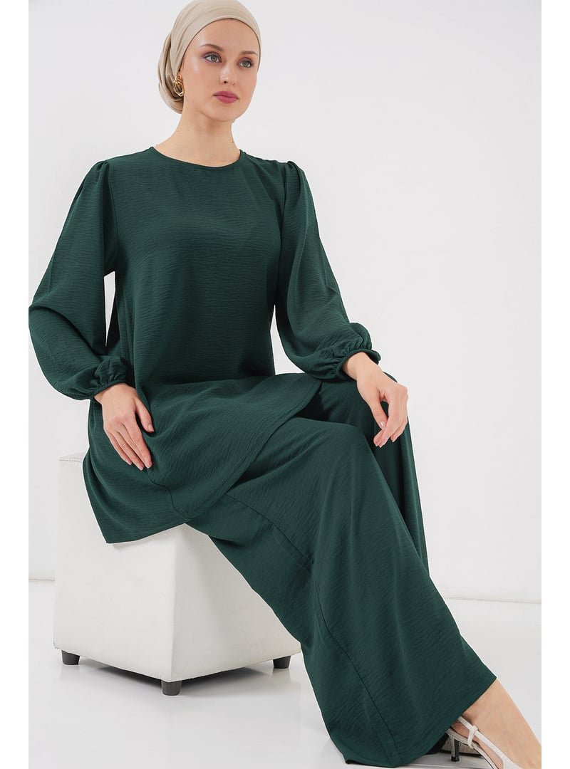 Bigdart Zümrüt Yeşili Ayrobin Tunik Pantolon Alt Üst Takım