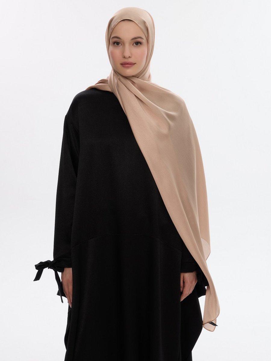 Camellia Scarfs Bisküvi İdol Saten Janjan Şal