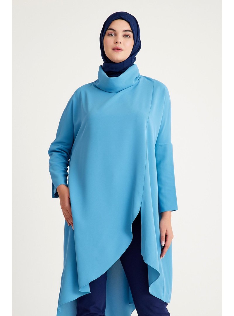 Plistre 2239_oversize Dokuma Tunik Standart Beden