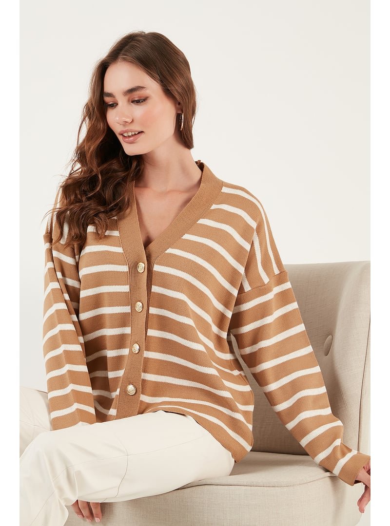 LELA Camel Krem Lela Hırka