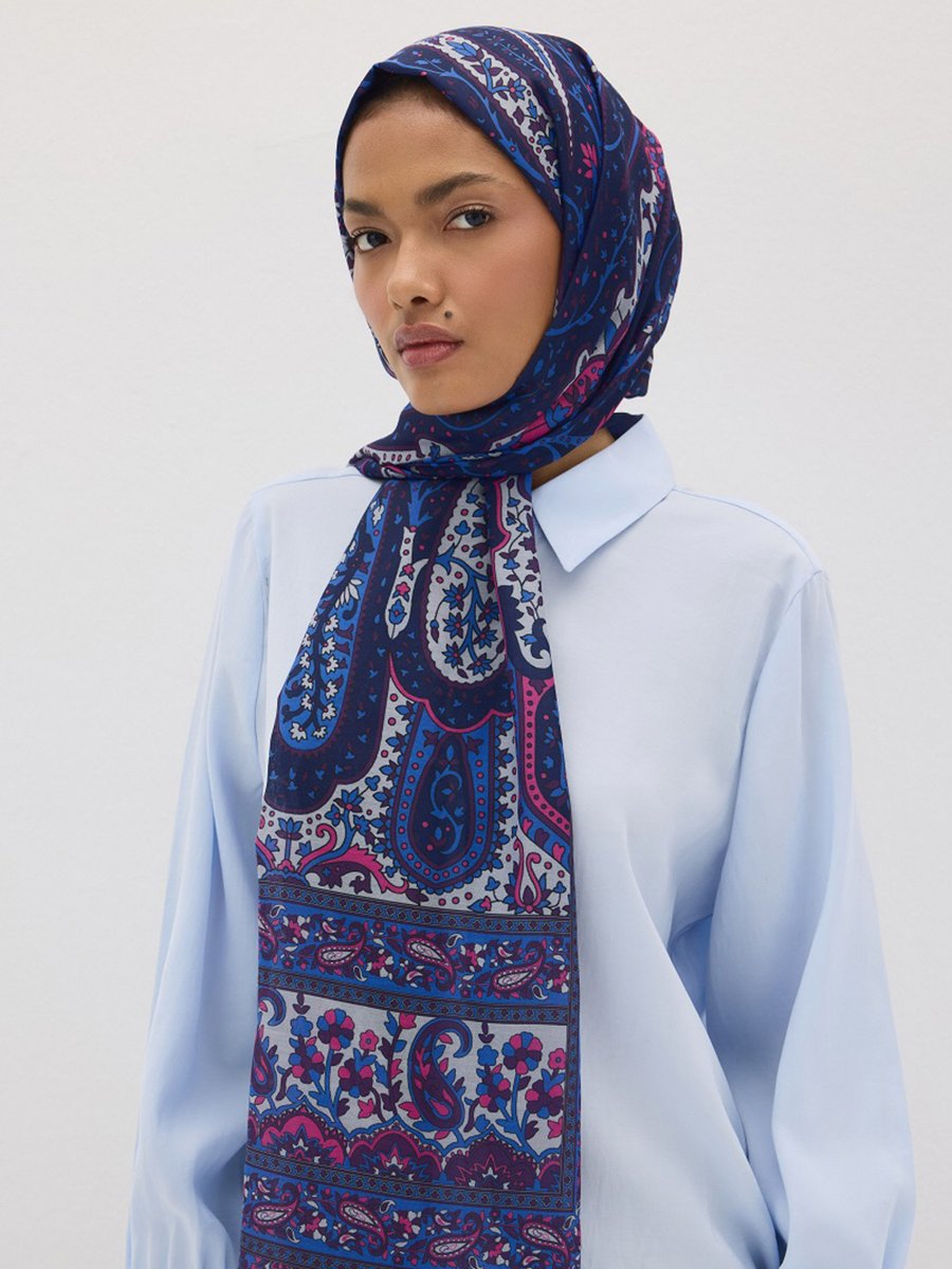 Camellia Scarfs Saks Mavi Şal