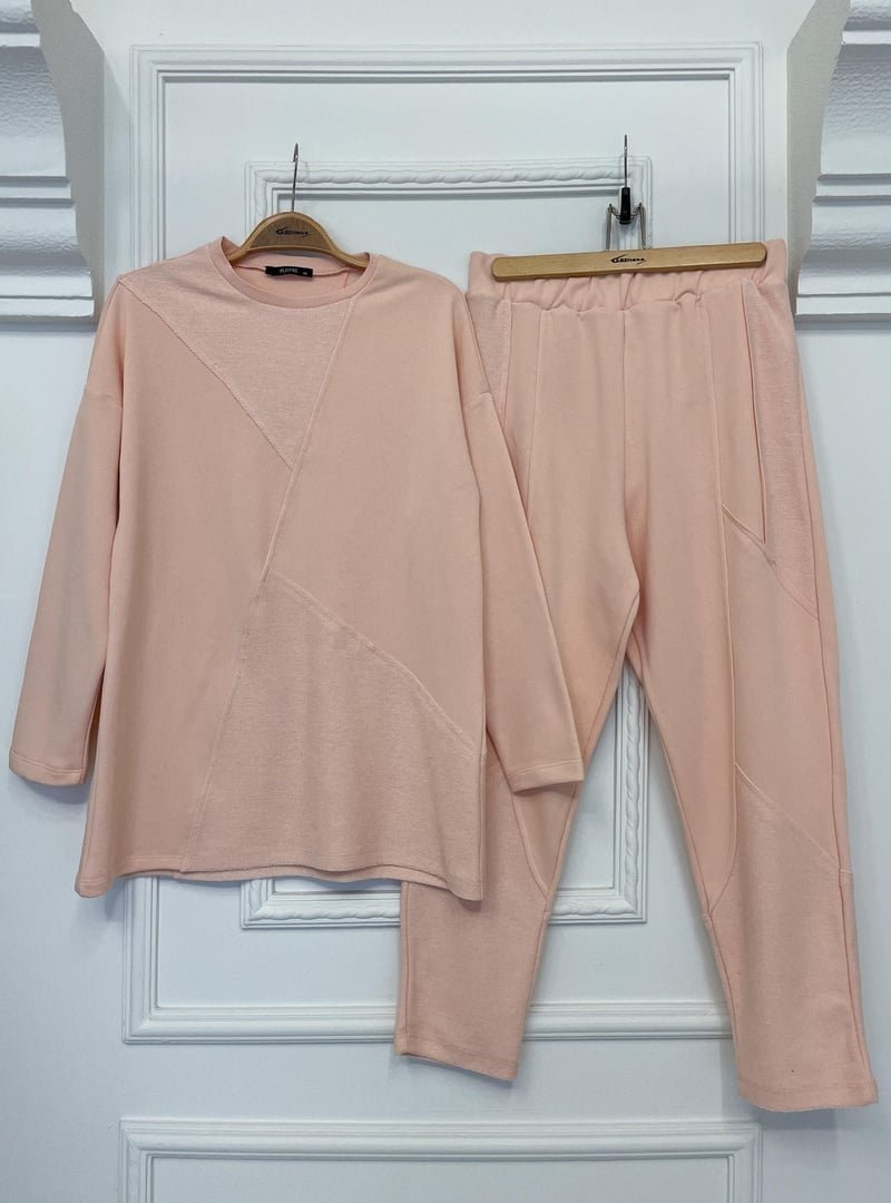 Plistre 2228_dikiş Detaylı Oversize Eşofman Takım