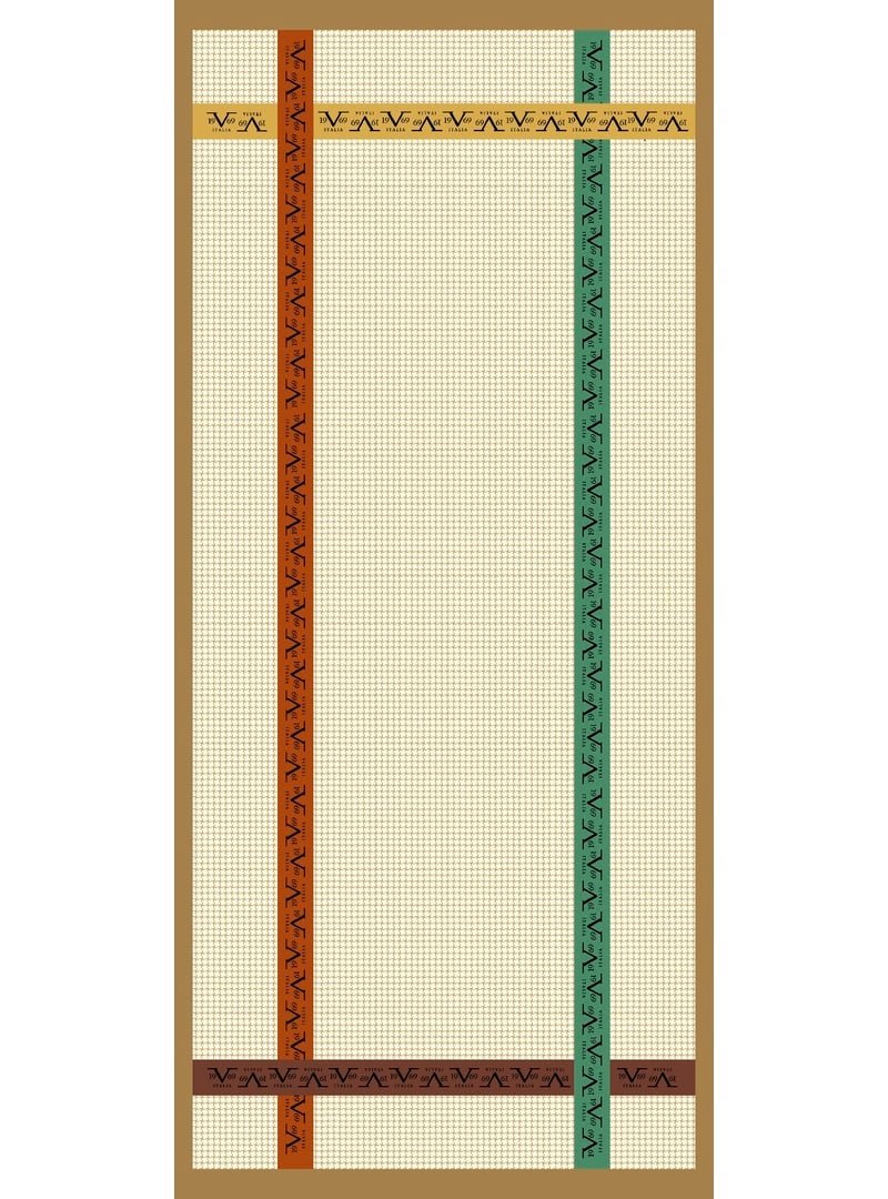 19v69 ITALIA Bej Logolu Desen Pavia Seri Şal Askısı İle Birlikte 90x200 Cm