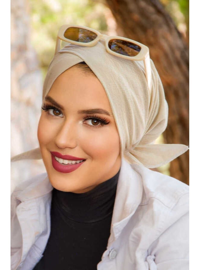 AİŞE TESETTÜR Işıltılı Çapraz Bone