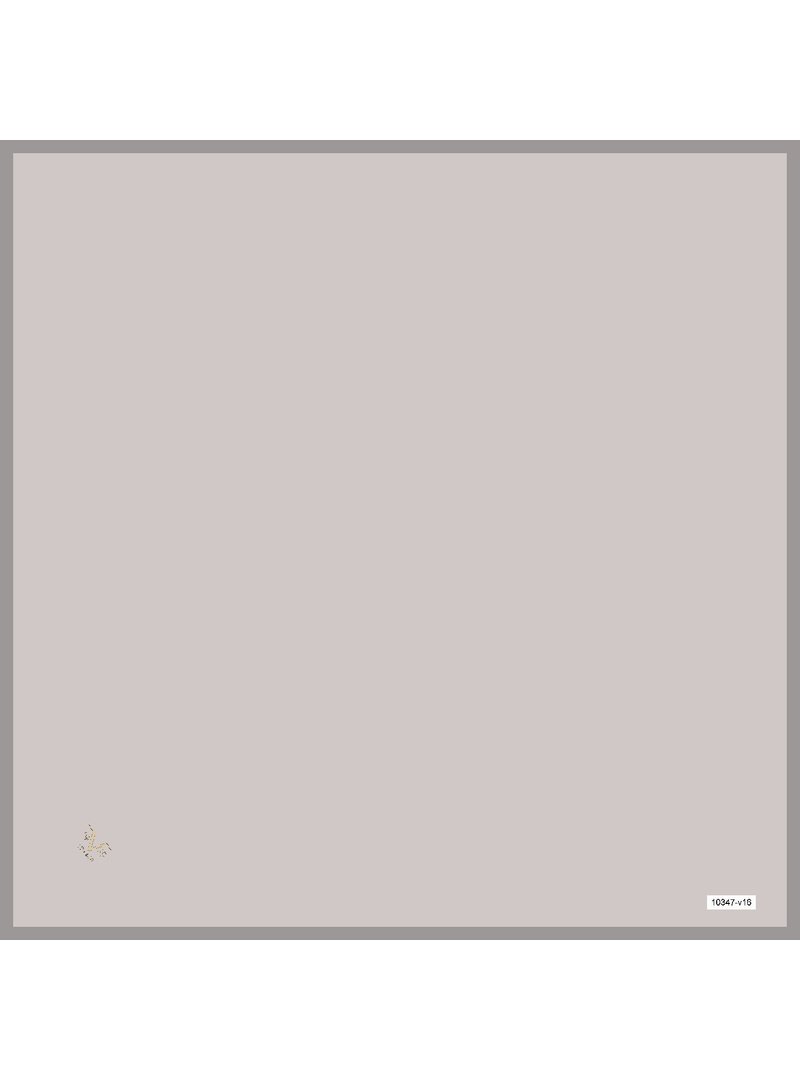 19v69 ITALIA Gri Düz Renk Black Seri Twill Eşarp Askısı İle Birlikte 90x90 Cm Gümüş