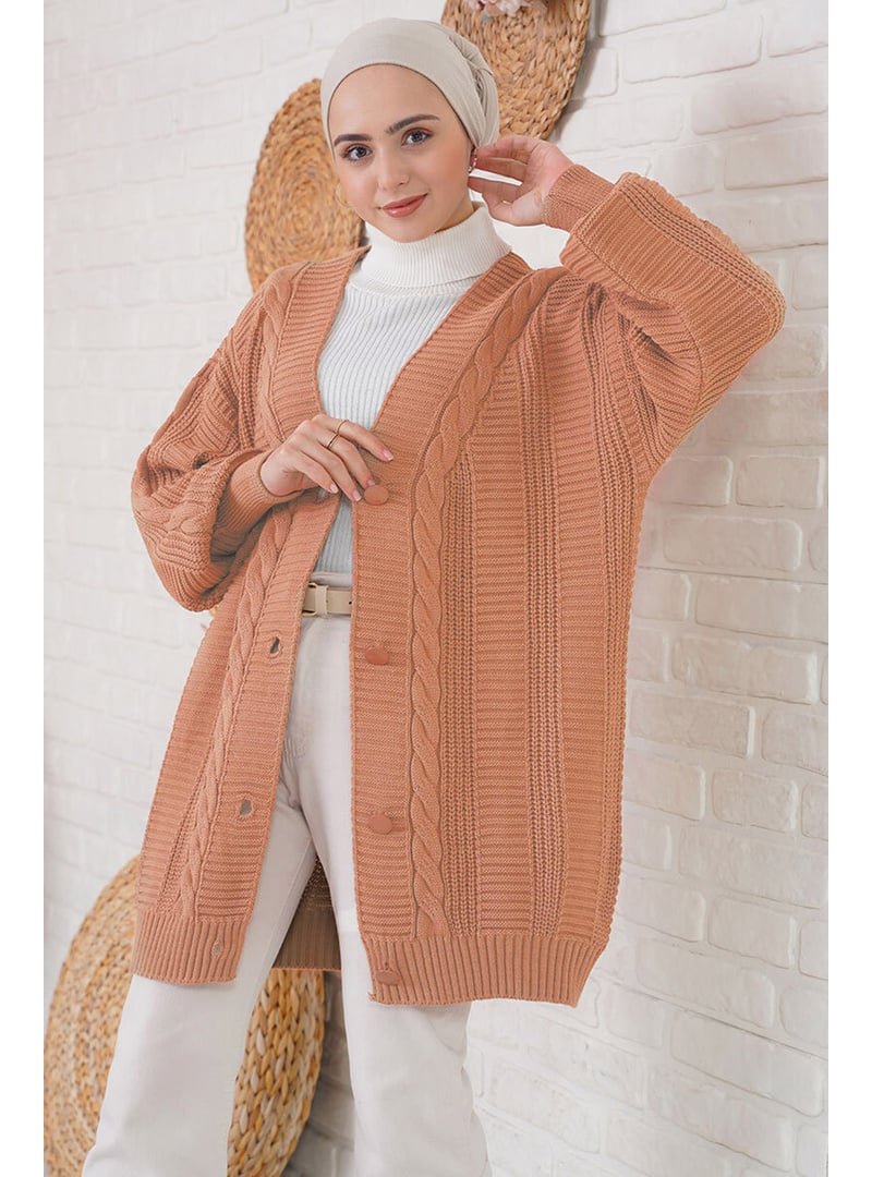 Bigdart Camel Triko Hırka