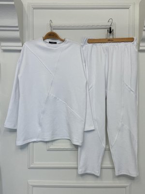 Plistre 2228_dikiş Detaylı Oversize Eşofman Takım