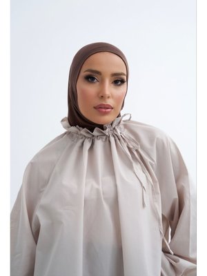 19v69 ITALIA Solid Colors Lyocell Seri Geçme Bone Kahve