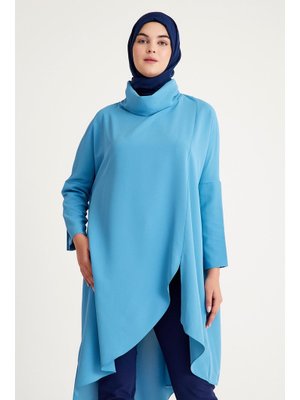 Plistre 2239_oversize Dokuma Tunik Standart Beden