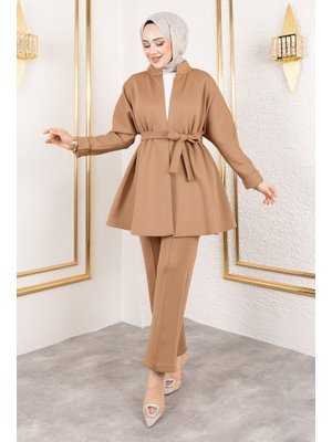 Tesettür Dünyası Camel Lara Scuba Takım