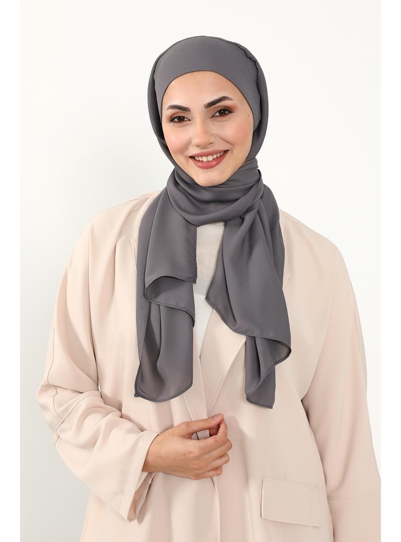 Aisha`s Design Antrasit Pratik Krep Şal,ps