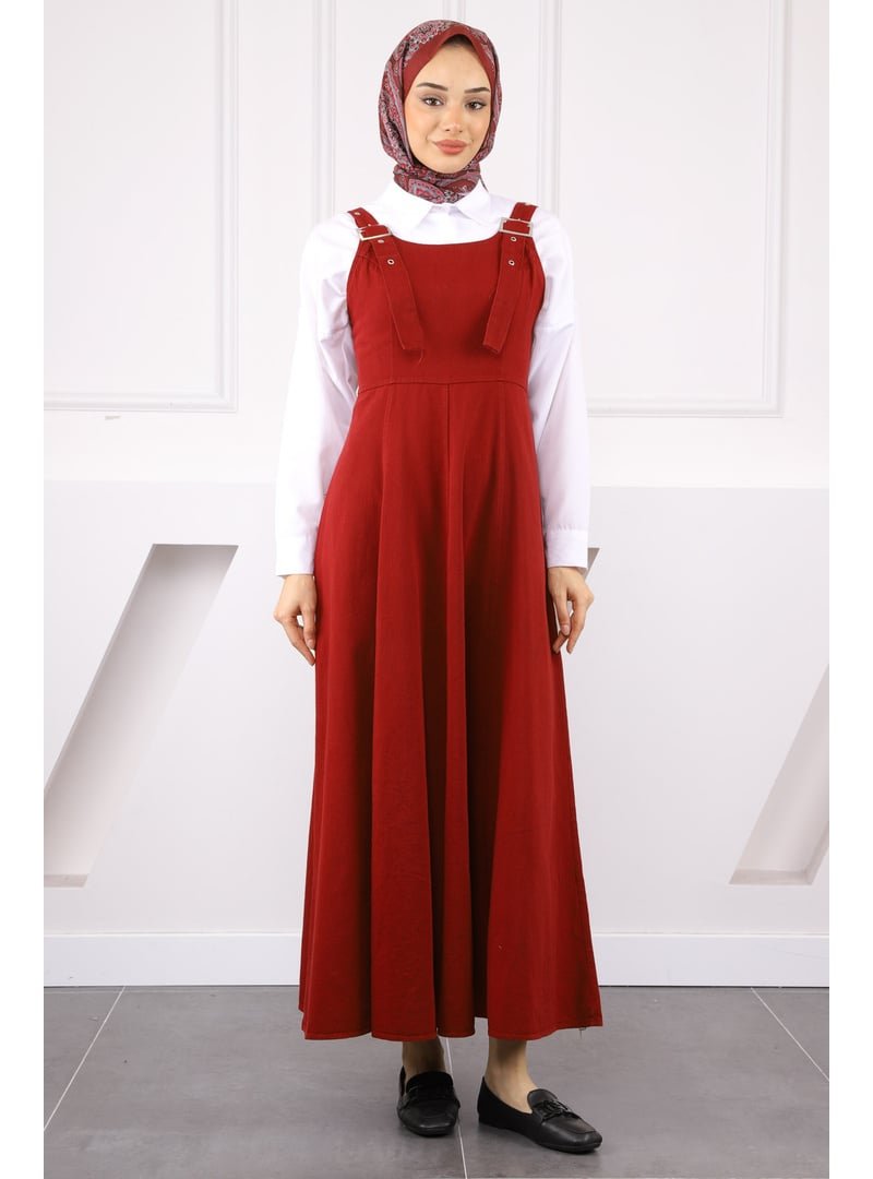 İmaj Butik Bordo Fermuar Detaylı Gabardin Jile