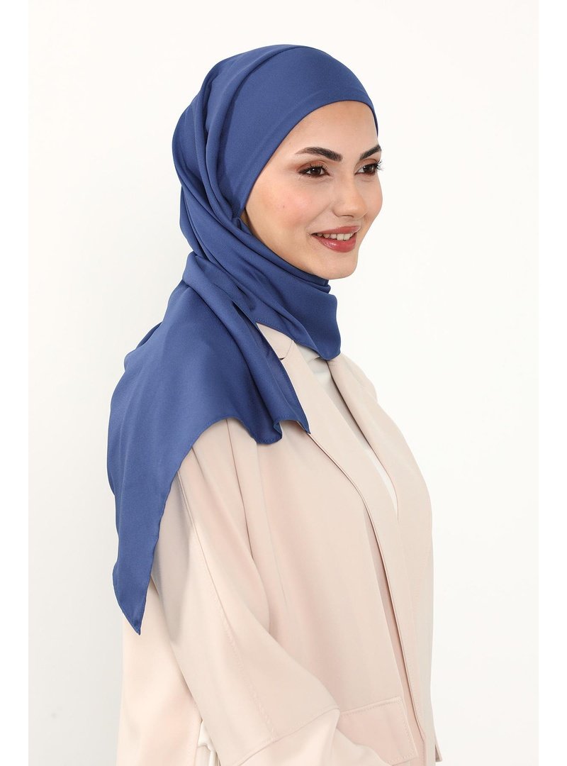 Aisha`s Design İndigo Pratik Krep Şal,ps