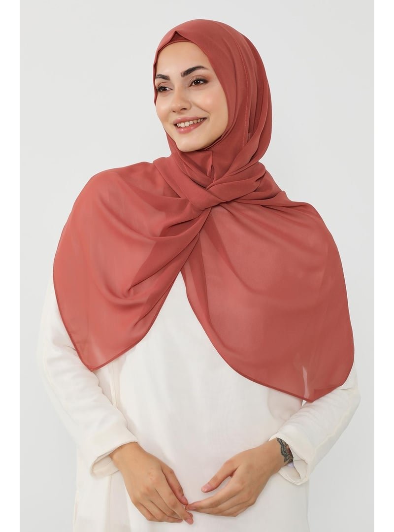 Aisha`s Design Tarçın Penye İç Boneli Pratik Şifon Şal,ps