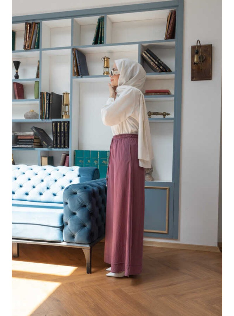 Neways Lila Ancelina Lastikli Pantolon