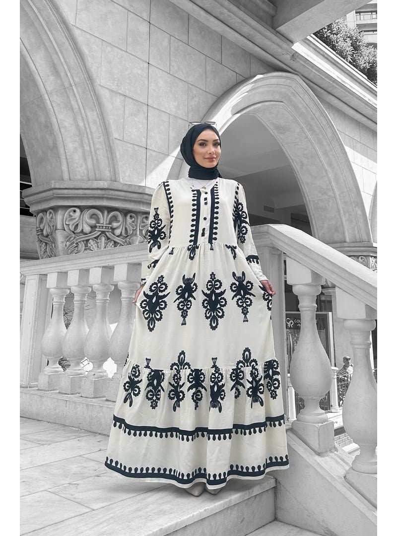 Liz Butik Beyaz Viyona Elbise