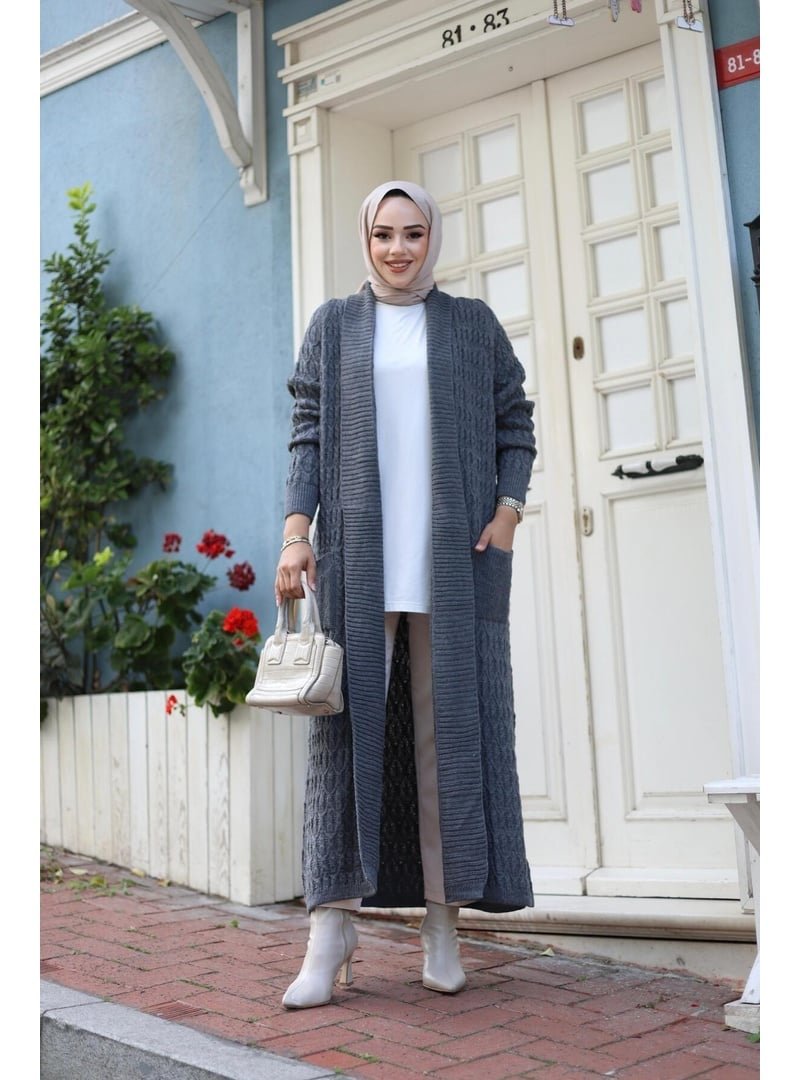 Harmatime butik Örgülü Triko Hırka