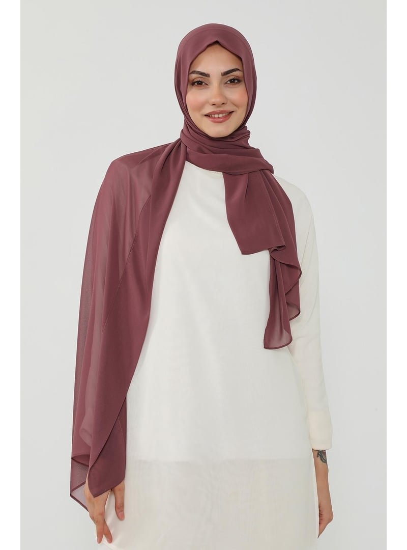 Aisha`s Design Gül Kurusu Penye İç Boneli Pratik Şifon Şal,ps