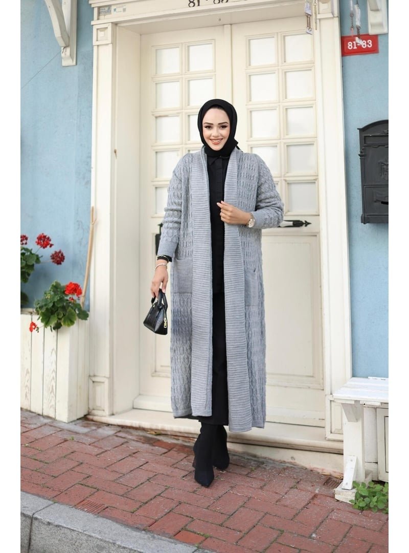 Harmatime butik Örgülü Triko Hırka