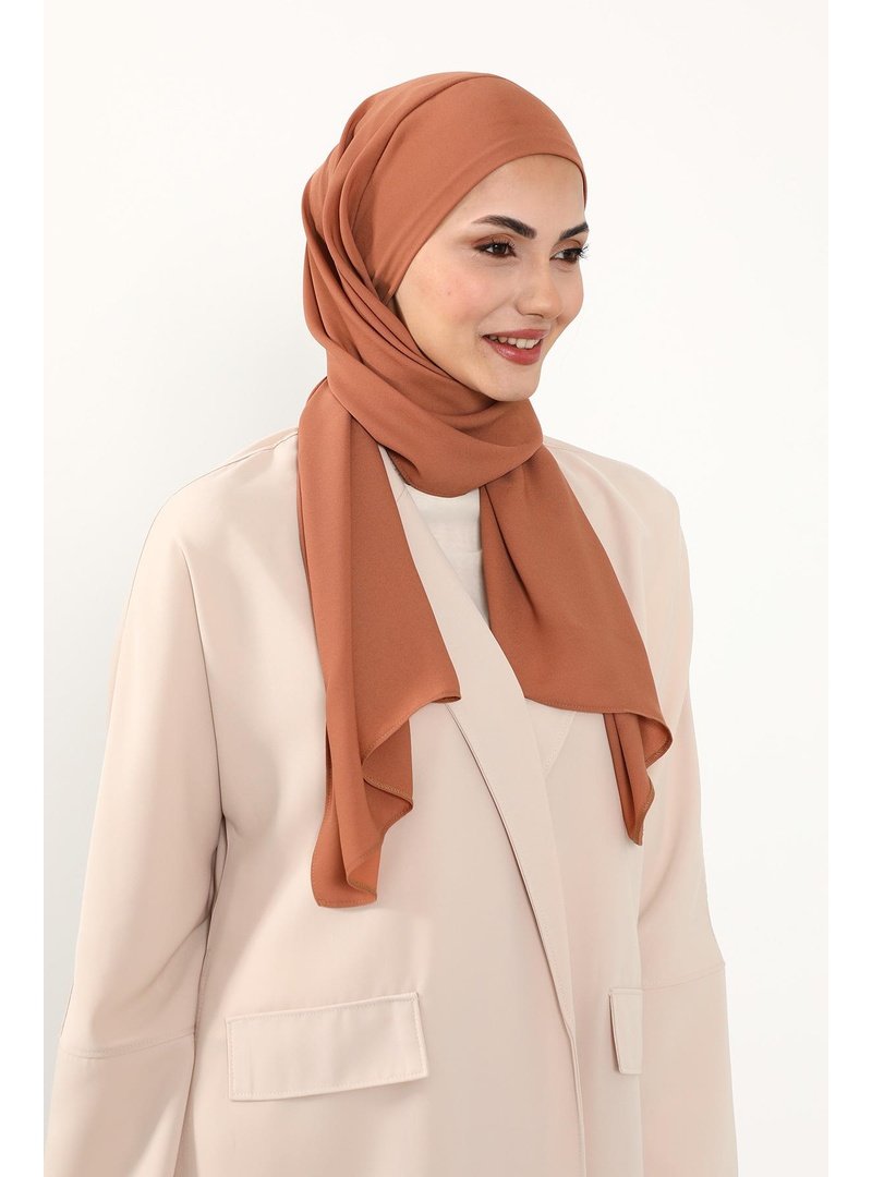 Aisha`s Design Açık Tarçın Pratik Krep Şal,ps
