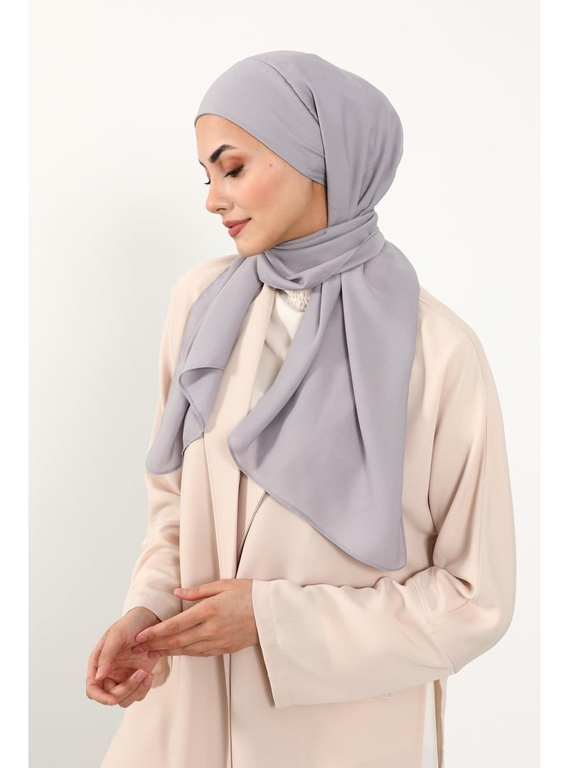 Aisha`s Design Gri Pratik Krep Şal,ps