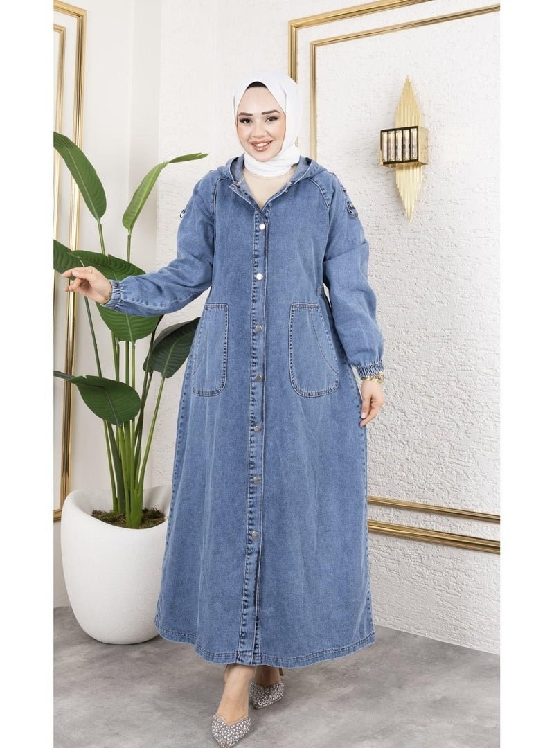 Harmatime butik Düğmeli Cepli Kot Kap