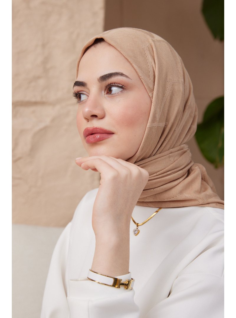 19v69 ITALIA Camel Logo Desen Impluse Seri Eşarp Askısı İle Birlikte
