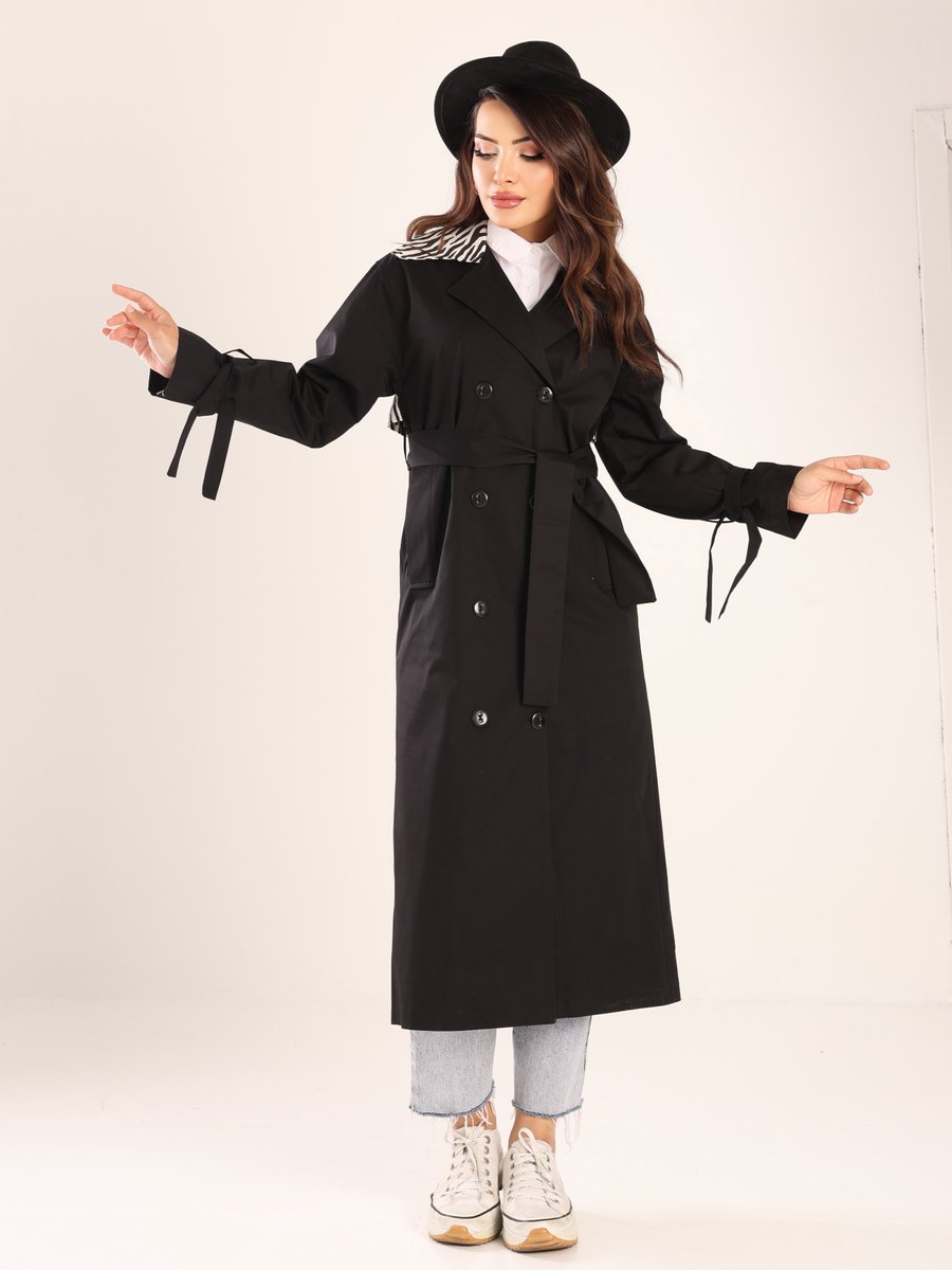 Sahra Afra Tasarım Kadın Oversize Trençkot Camel