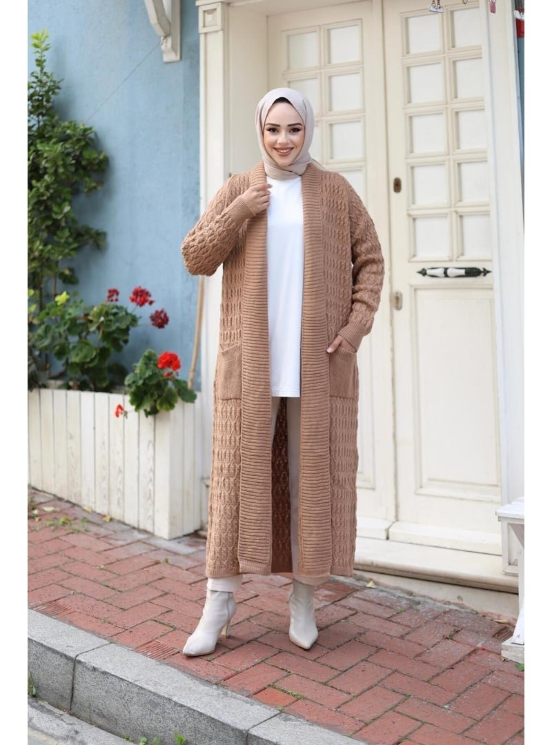 Harmatime butik Örgülü Triko Hırka