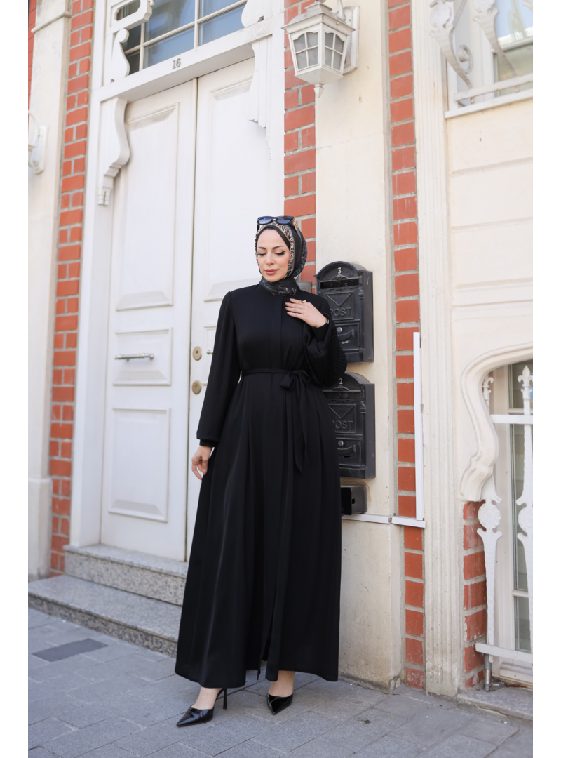 Kadeem Giyim Siyah Aslım Abaya