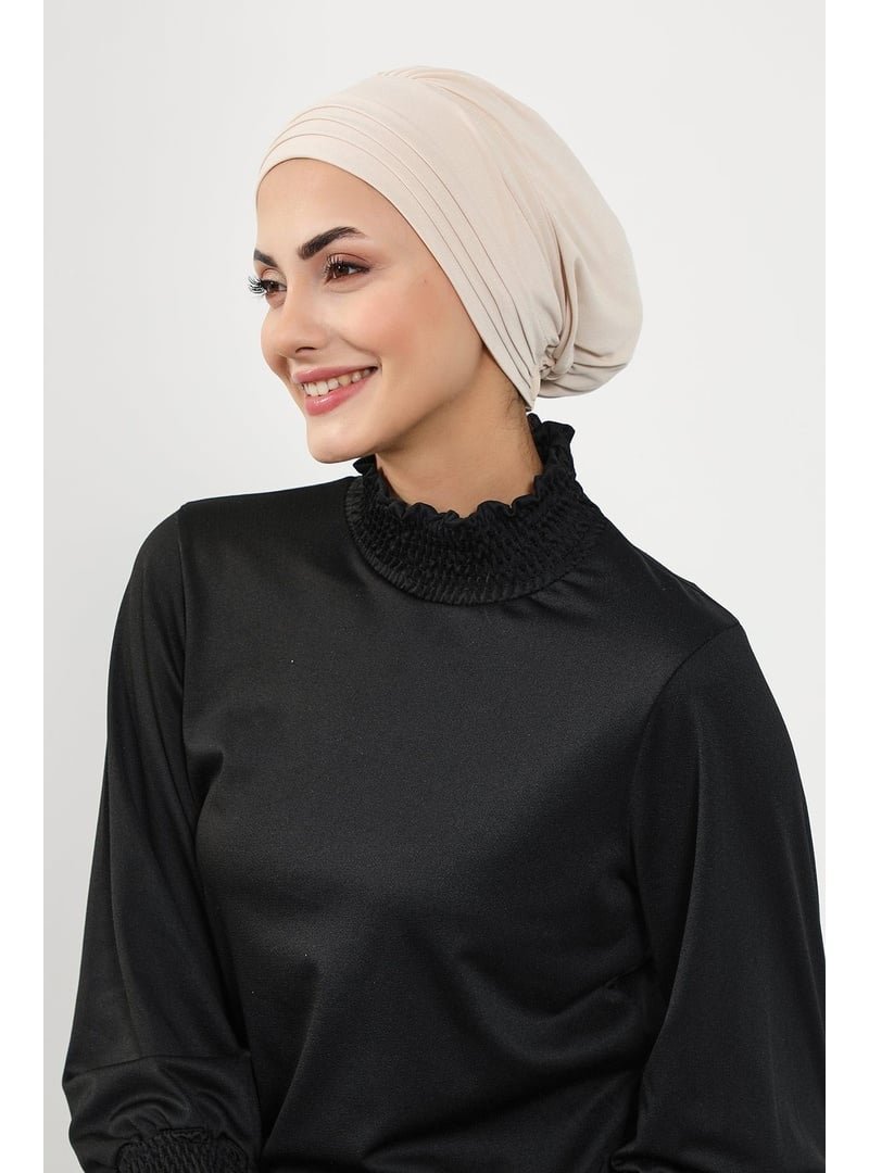 Aisha`s Design 93sn Siyah Pileli (deniz,havuz) Yüzücü Bonesi,b