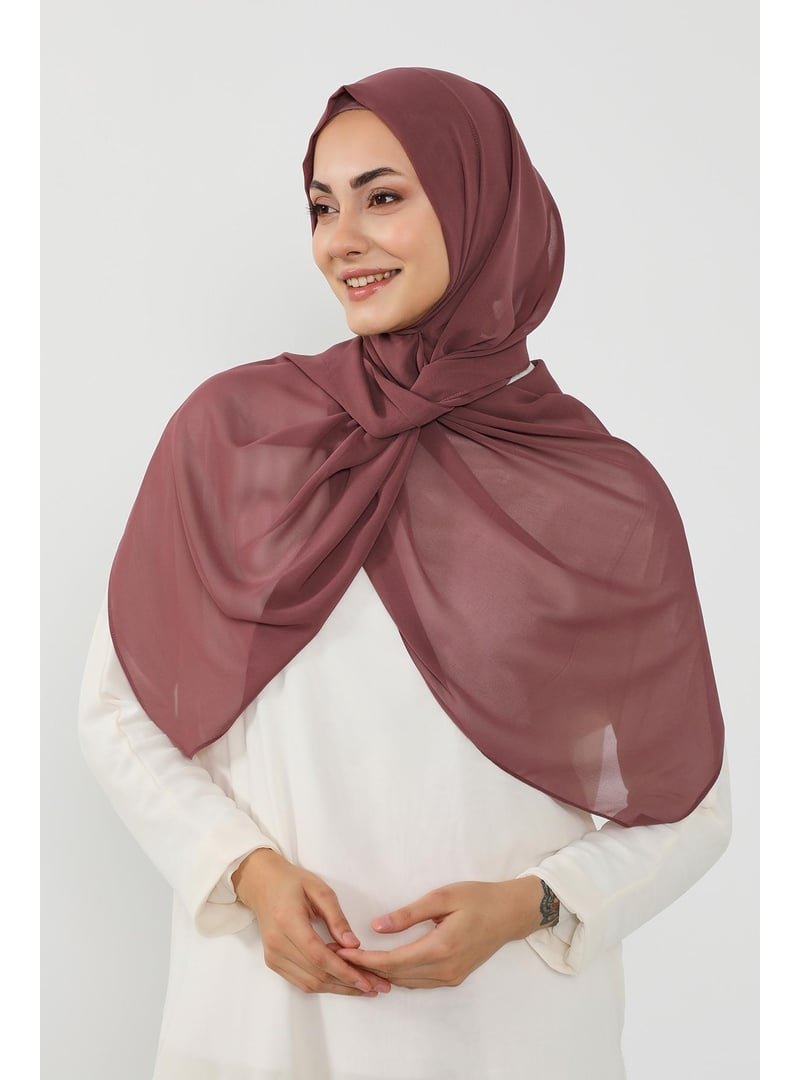 Aisha`s Design Gül Kurusu Penye İç Boneli Pratik Şifon Şal,ps