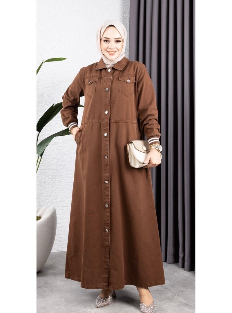 Harmatime butik Düğmeli Pamuk Gabardin Kap