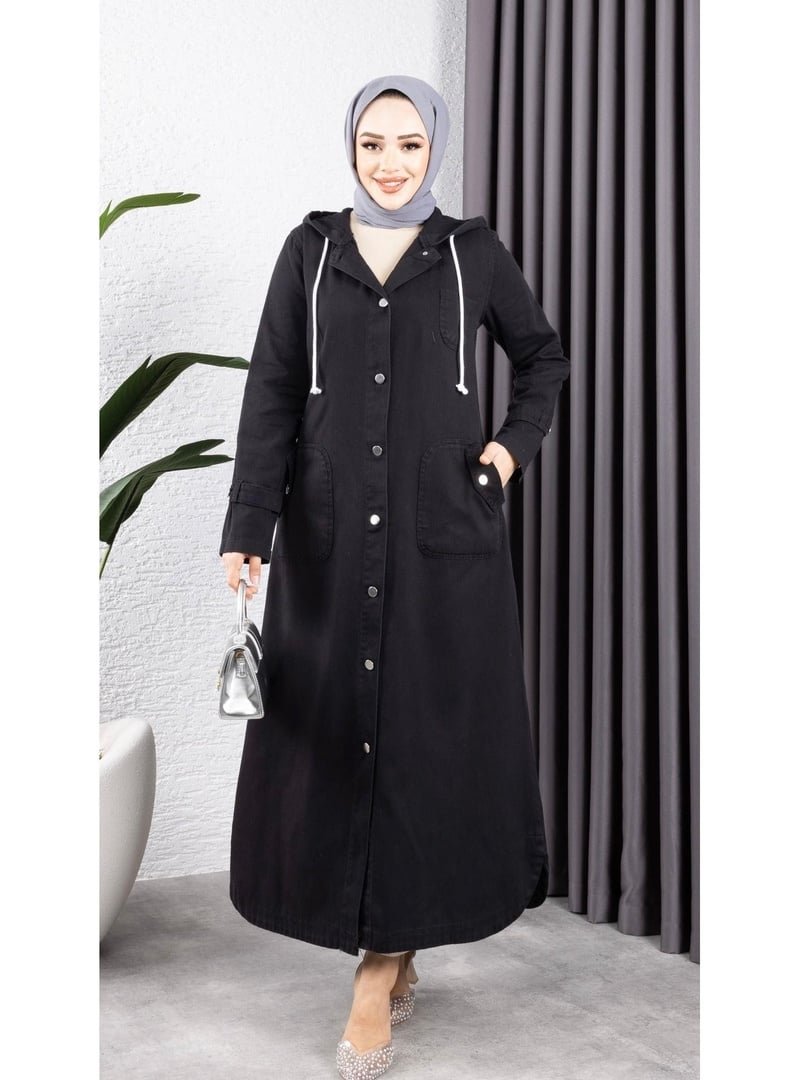 Harmatime butik Düğmeli Cepli Gabardin Kap
