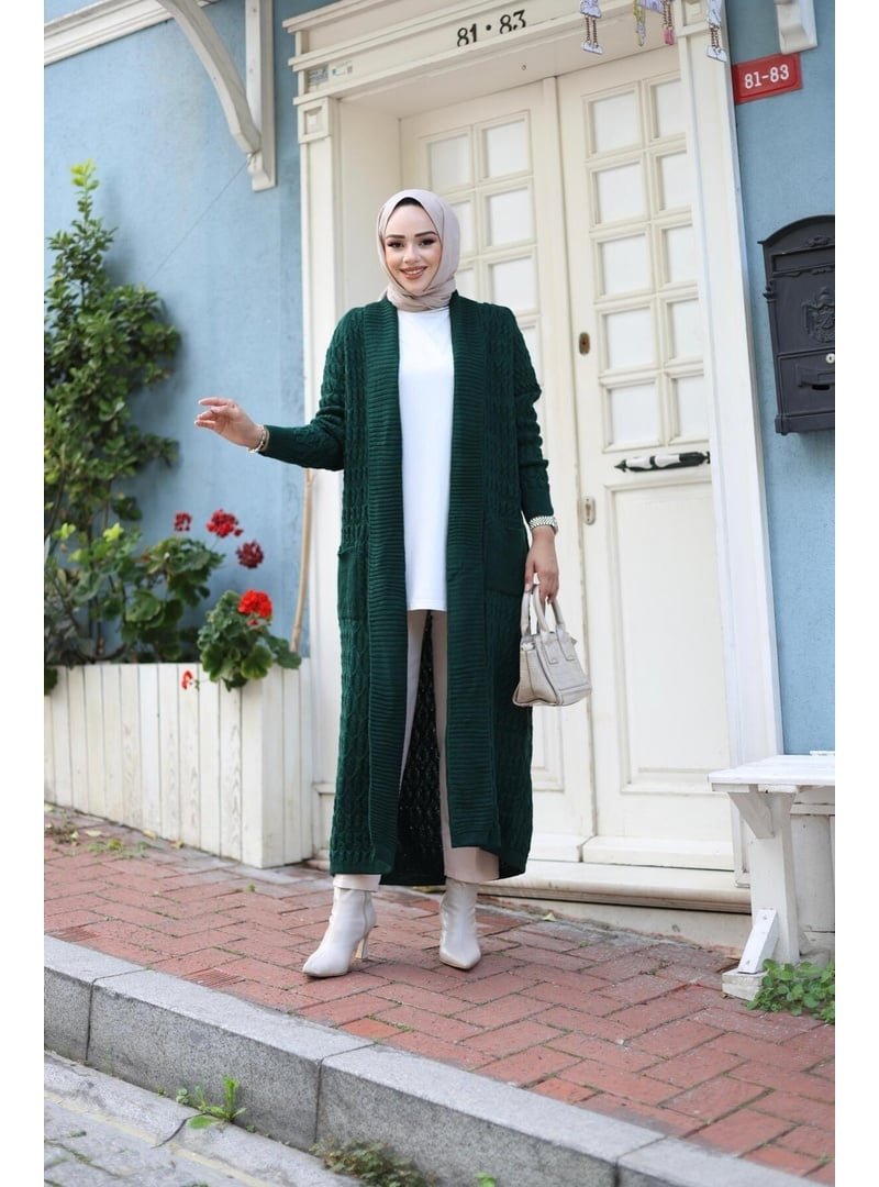 Harmatime butik Örgülü Triko Hırka