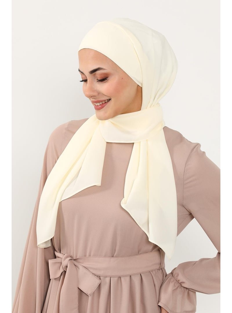 Aisha`s Design Krem Pratik Krep Şal,ps