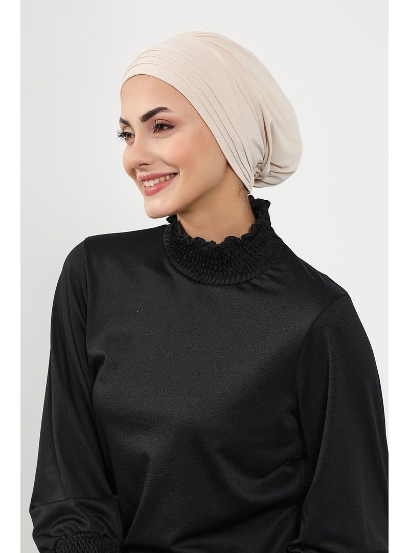 Aisha`s Design 93sn Lacivert Pileli (deniz,havuz) Yüzücü Bonesi,b