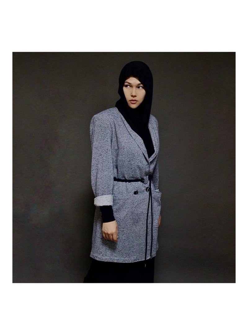 Moonlet Gri Blazer Ceket