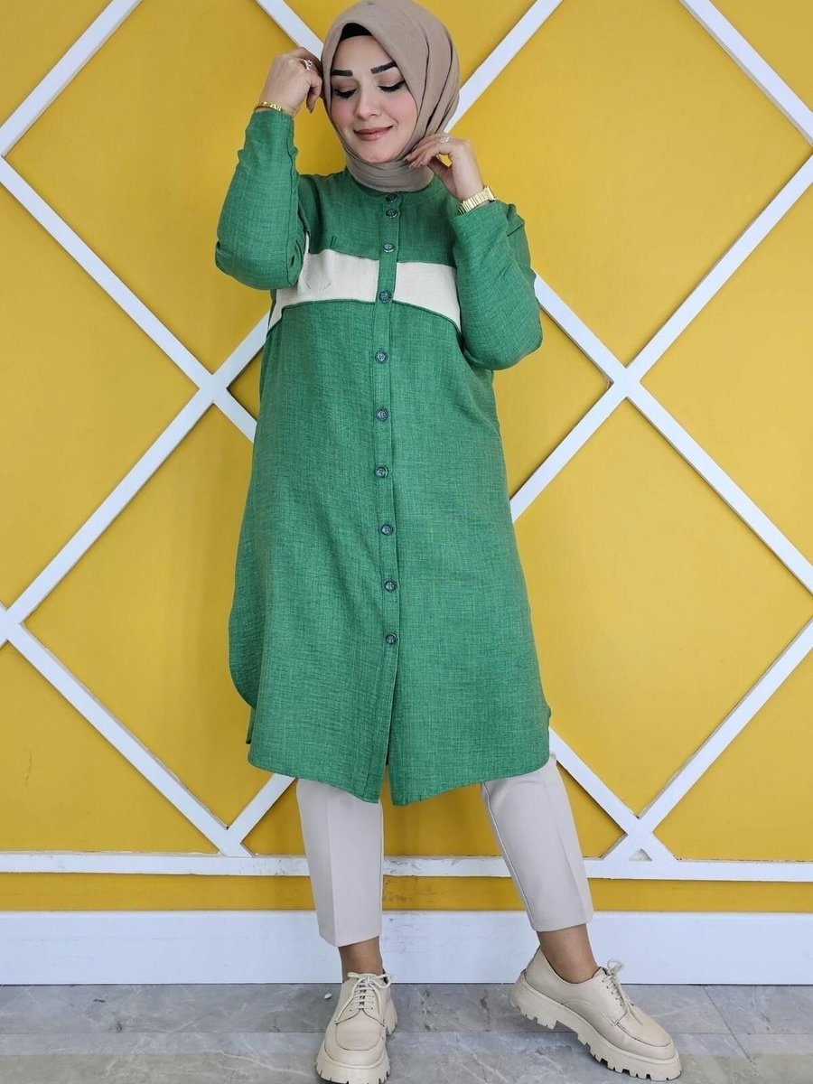 PYS Benetton Nervür Cep Taş Detaylı Gömlek