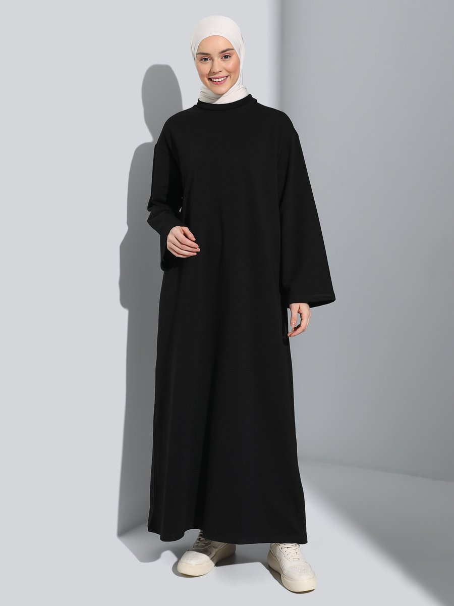 Benin Siyah Oversize Spor Elbise