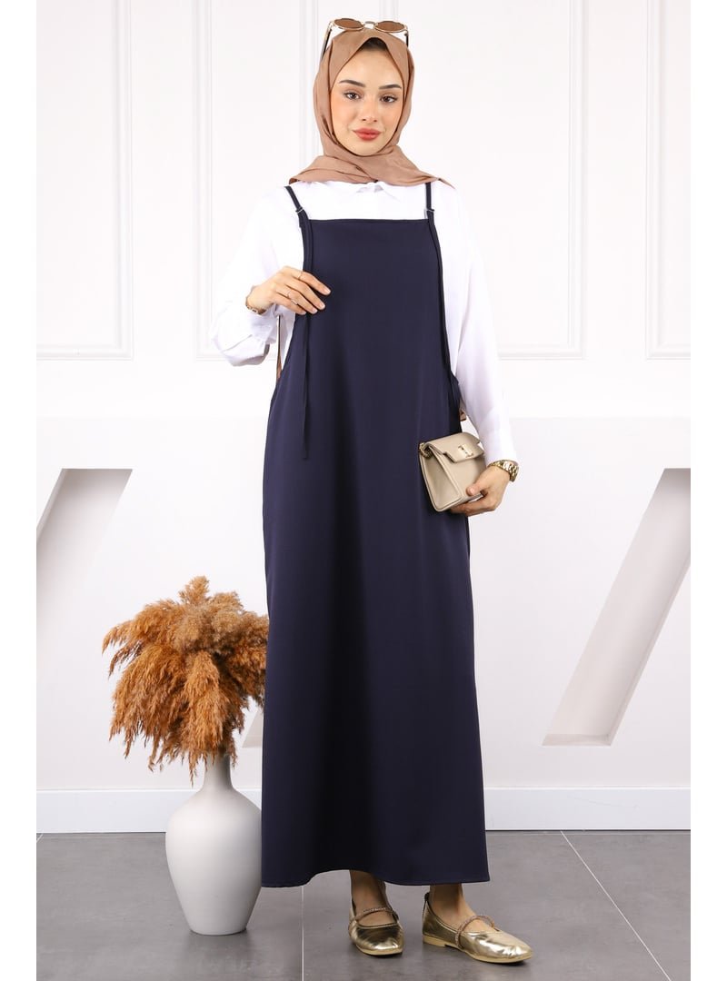 İmaj Butik Lacivert İp Askılı Jile