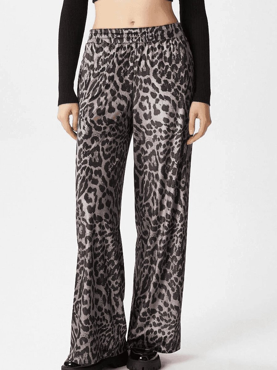 Özer&Hermin Leopar Desen Pantolon