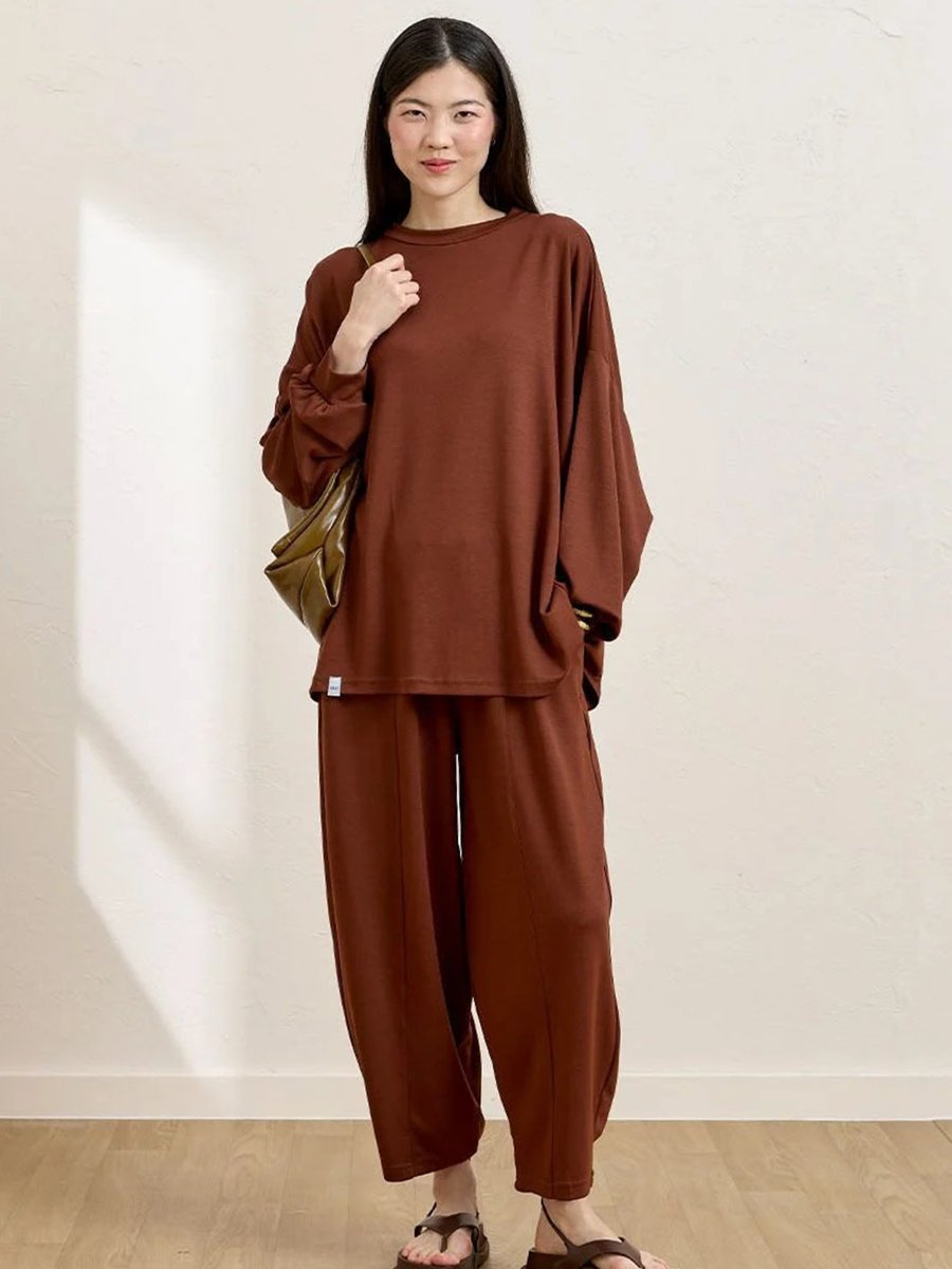 Ceylan Otantik Camel Şalvar Takım
