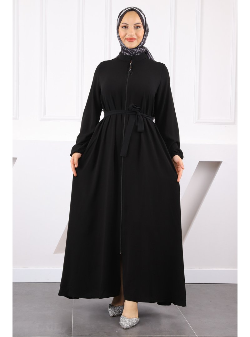 İmaj Butik Siyah Kol Lastikli Ferace