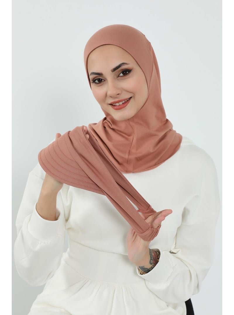Aisha`s Design 5p Kapiçino Türban Üzeri Siperlik Şapka,sp