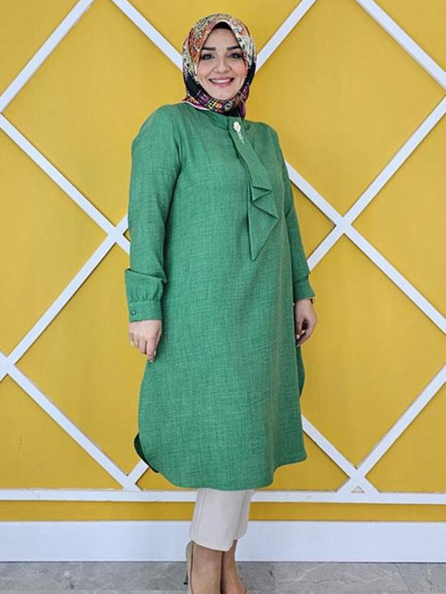 PYS Benetton Estetik Kravat Yakalı Tunik