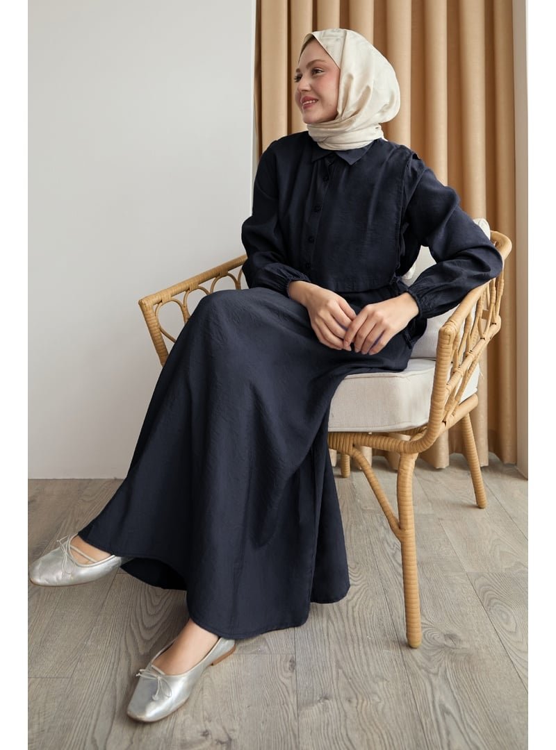 InStyle Bolerolu Bağlamalı Siyah Elbise