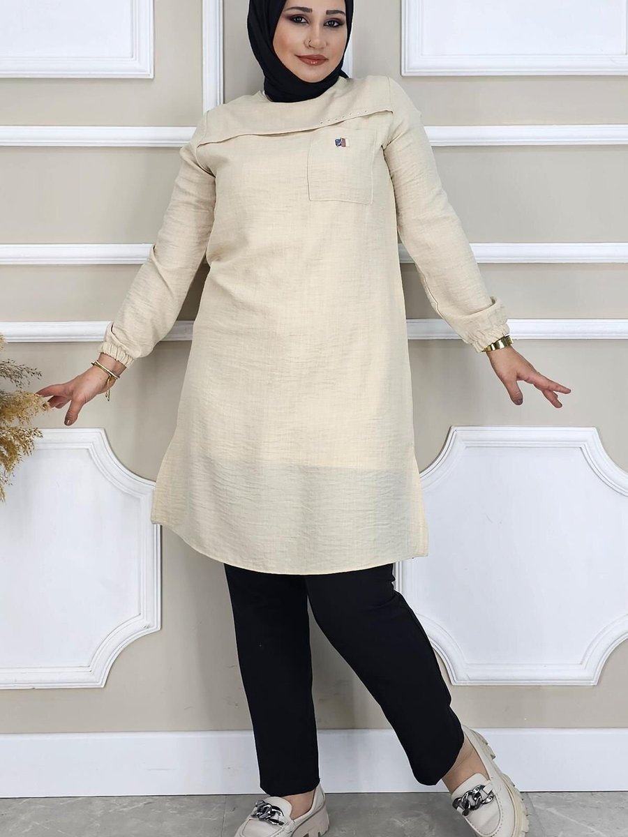 MYSTİL Taş Aller Ve Detaylı Tunik