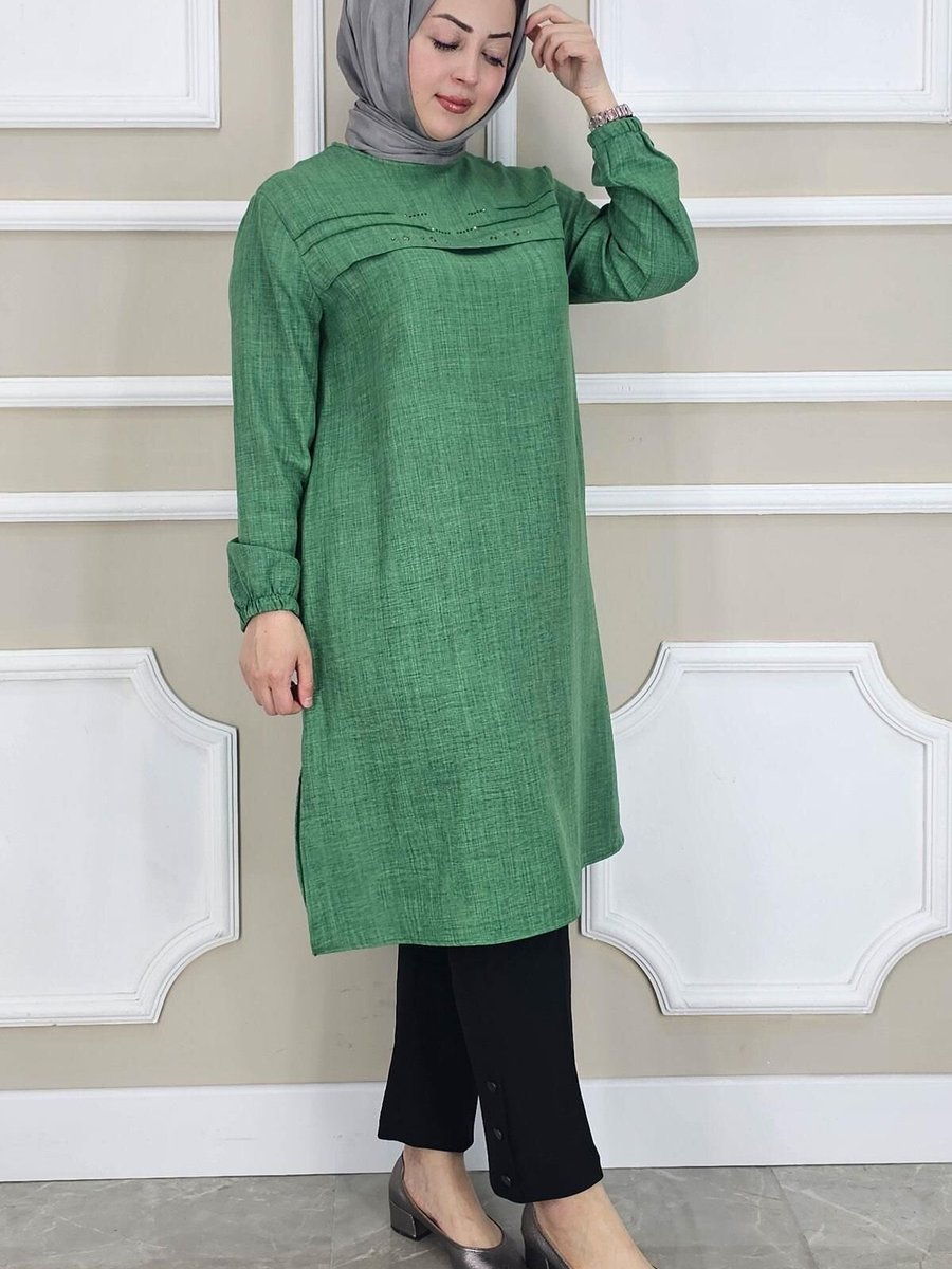 PYS Benetton Taş Detaylı Tunik